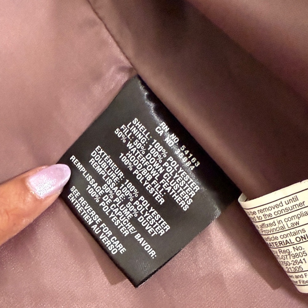 Cole Haan Puffer Jacket XS Mauve - Picture 9 of 12